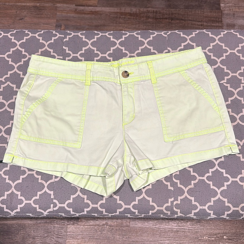 NEON Yellow Jean Shorts
